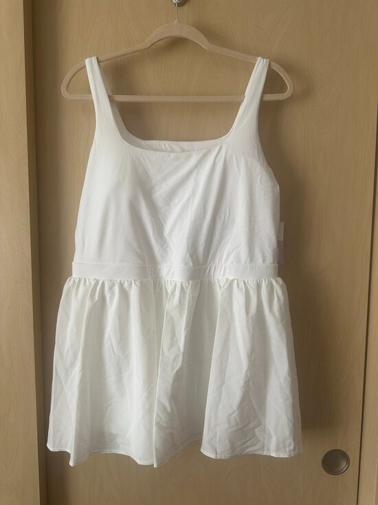 JoyLab Dresses & Skirts - JoyLab White Tennis Dress Built In Shorts